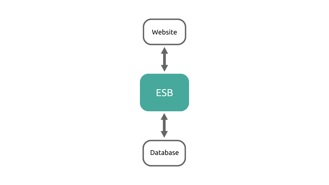 Enterprise Service Bus, Website and Database 